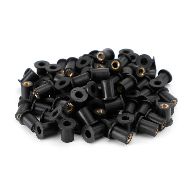 Lot De 8 Supports En Caoutchouc Antivibrations M5 - Isolateurs D15mm X H10mm Mâle/Femelle