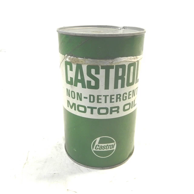 VINTAGE CASTROL NONDETERGENT Motor Oil 1 Quart Can Empty Used