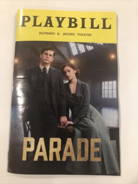 Parade Broadway Playbill | Ben Platt Micaela Diamond Opening night March 16 2023
