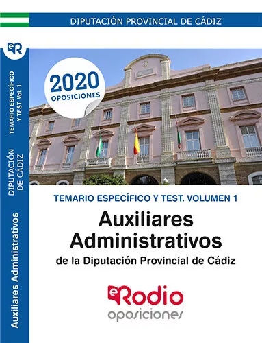 Auxiliar Administrativo de la Diputación de Cádiz. Temario específico y test. V