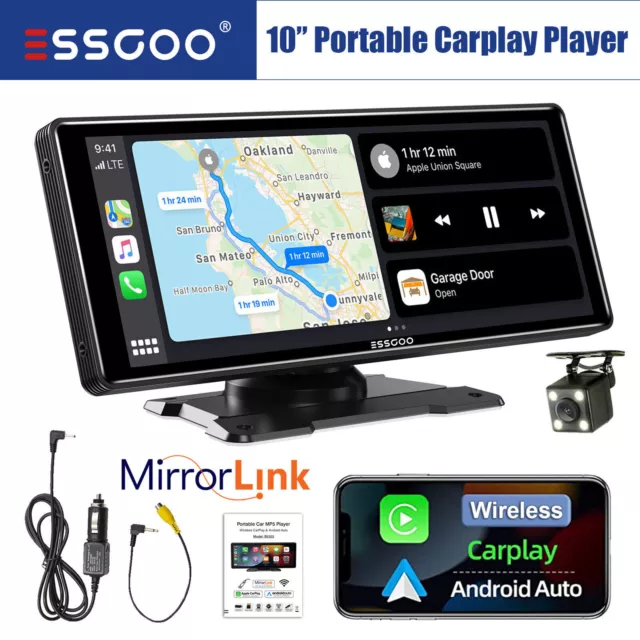 10.26" IOS Apple Carplay & Android Auto Car Radio GPS Touch Screen Wifi +Camera