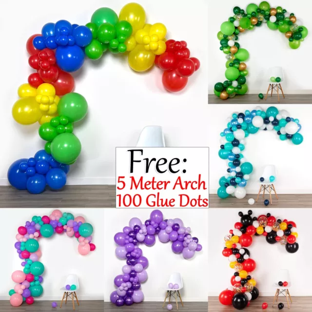 Balloon Arch Kit + Balloons Garland Birthday Wedding Party Baby Shower Decor UK