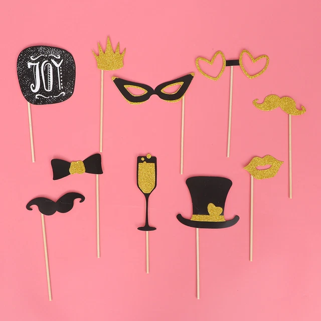 24 Pcs Handheld Photo Props Birthday Wedding Photo Props Wedding Decor Funny