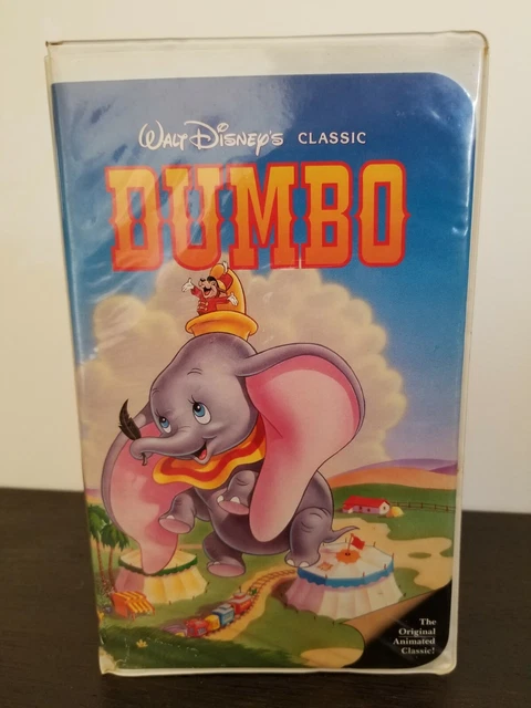 WALT DISNEY'S CLASSIC Dumbo VHS 1991 BLACK DIAMOND RARE!! Clamshell ...