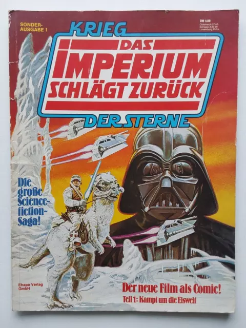 Comics  Krieg der Sterne Sonderausgabe Nr. 1 Ehapa Z 2 Star Wars