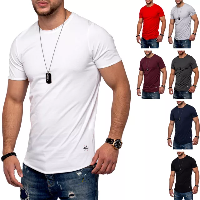 Jack & Jones Herren O-Neck T-Shirt INFINITY Oversize Longshirt Basic Casual Top