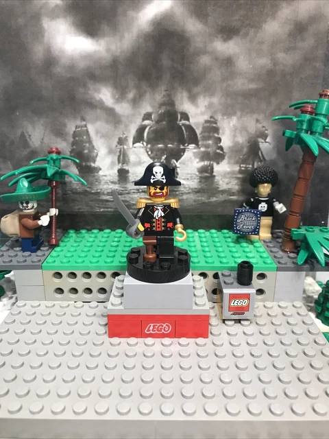 Captain Brickbeard LEGO PIRATE MINI Figure Vintage Collection Captain Brickbeard Pi089 ...