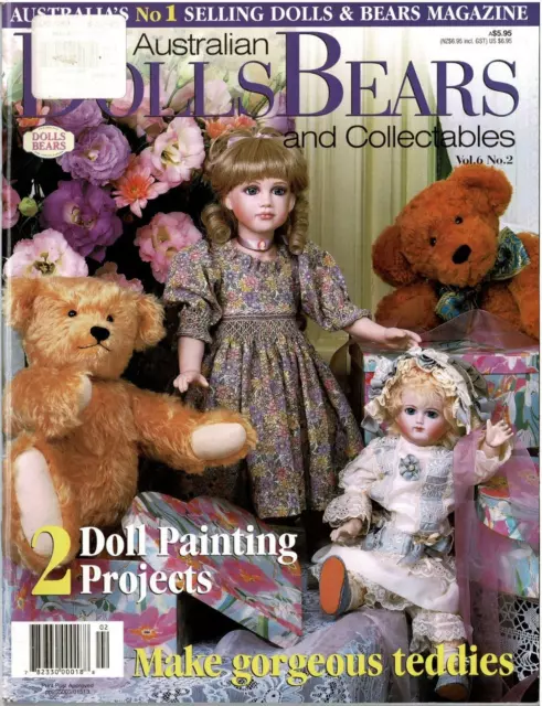 AUSTRALIAN DOLLS BEARS & COLLECTABLES MAGAZINE Vol 5 No 5 FULL SIZE PATTERNS NEW