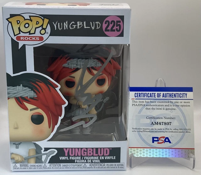 Yungblud Signed Autographed Funko Pop Vinyl Figure Pop Rocks #225 Psa/Dna Coa