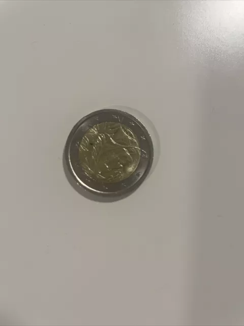 moneda de dos euros italia dante alighieri 2002