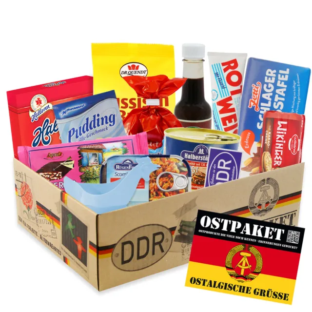 Ostprodukte Spezialitätenpaket DDR Ostpaket DDR Produkte Geschenkset Geschenkbox