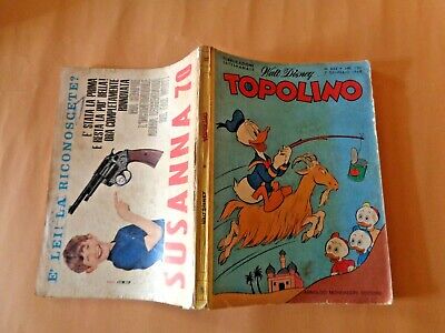 Topolino N° 632 Originale Mondadori/Disney Discreto 1968 Cedola,Bollini No Calen