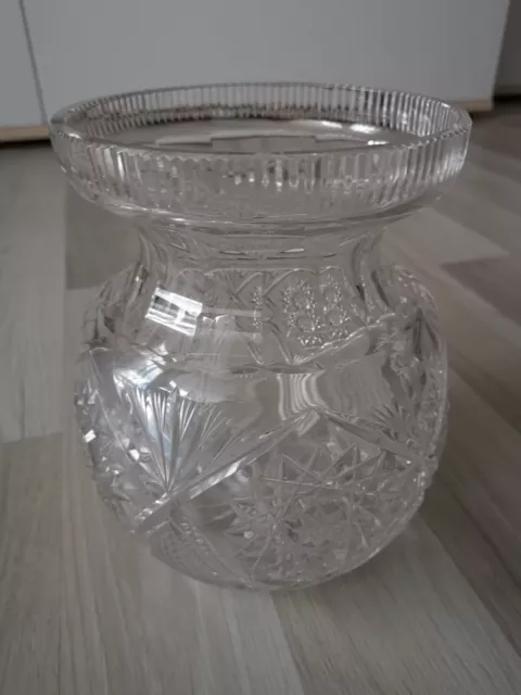 Bleikristall vase Bauchvase