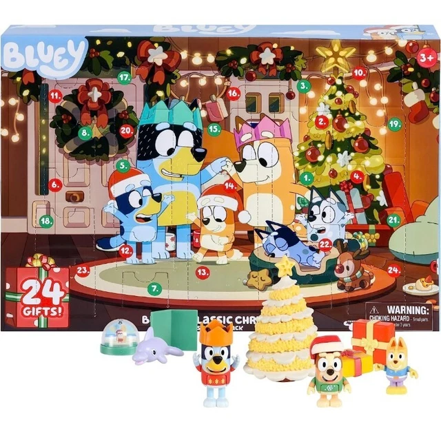NEW BLUEY'S FAMILY Classic Christmas Advent Calendar 2023 Surprise Pack