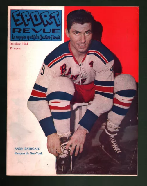 October 1961 Sport-Revue Magazine with Pictures of Andy Bathgate (301054)
