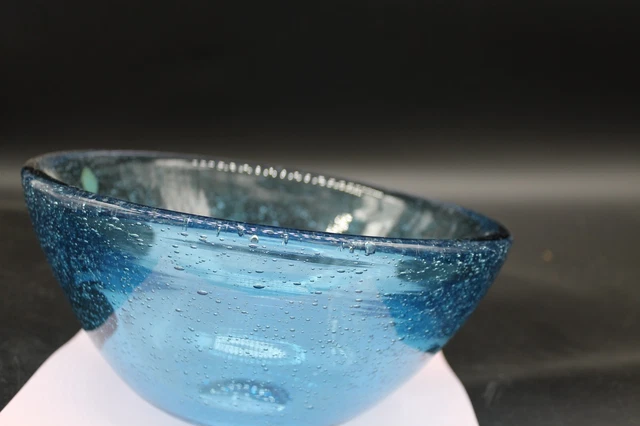 Coupe Saladier En Verre Soufflé De Biot - Pièce Vintage Unique - Déco Cuisine