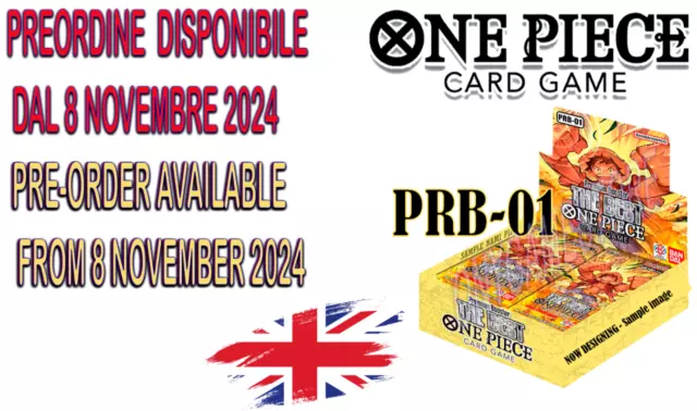 Box One Piece Card Game PREMIUM BOOSTER PACK 20 Bustine ENG PREORDINE 8 NOVEMBRE