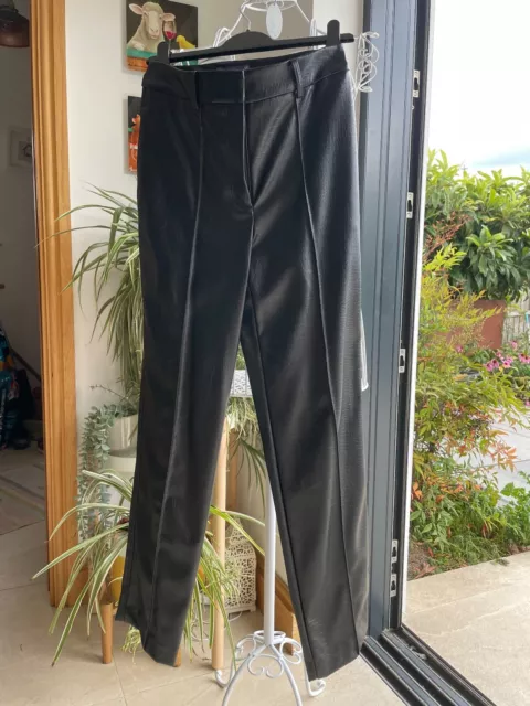 Marks & Spencer BNWT Black faux leather trousers - Ladies Size 10 Long 