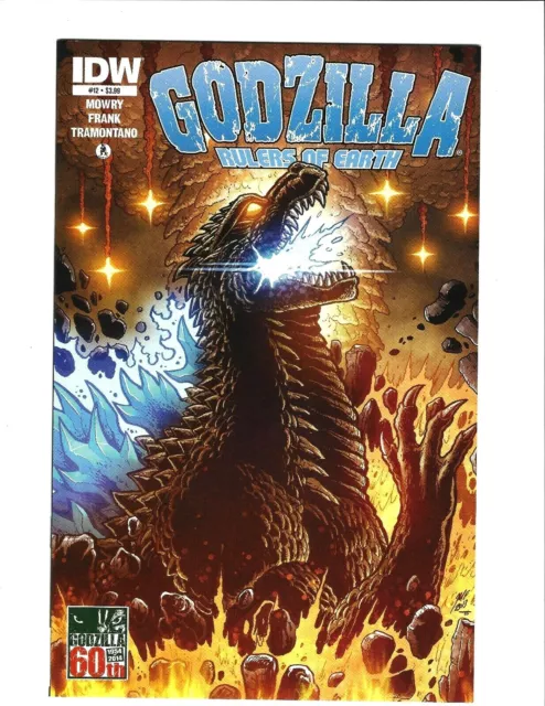 Godzilla Rulers Of Earth #12  May 2014 Idw Cov. By Matt Frank 10.0 Gem Mint 60Th