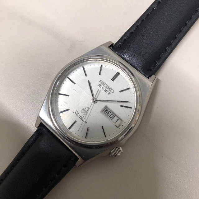 SEIKO Silver wave 8229-7040 Silver Dial Quartz Men's Watch