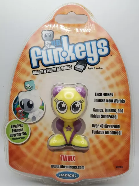NIP 2007 U.B. Funkeys TWINX Mattel Radica Yellow and Purple M1623 - New Sealed