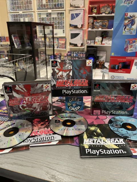 Metal Gear Solid + Missions Spéciales Pack (PS1) - Édition Complète - Très Bon état - PAL FR