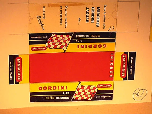 Replique Socle De Boite Gordini F1 Minialuxe 1958
