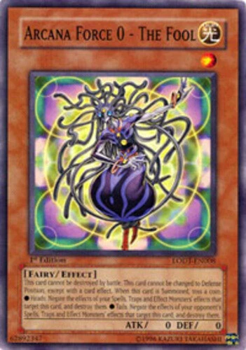 Arcana Force 0 - The Fool - LODT-EN008 - Common - Unlimited Edition x1 - Lightly