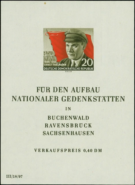 DDR MiNr Block 14 I (erste Auflage) ** postfrisch FA Ruscher BPP