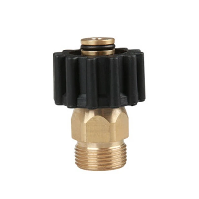 Set 2 Raccordi Per Idropulitrice In Ottone ZONADAH - M22 Femmina E Maschio Con Attacco Rapido 3/8" - Girevoli 360°