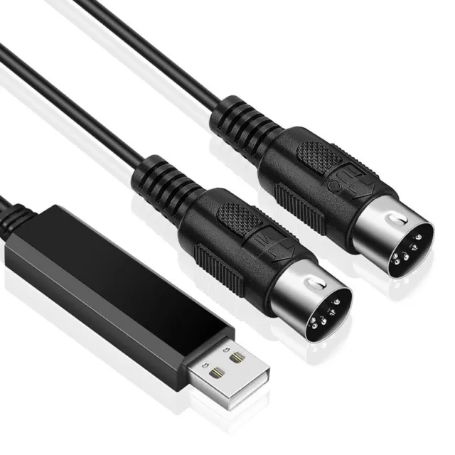Convertisseur de Câble MIDI USB Interface USB Vers Cordon MIDI EntréE-Sorti1135