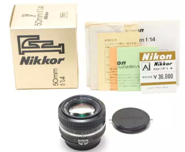 [TOP COMO NUEVO con caja] Lente Prime estándar Nikon Nikkor AI 50 mm f/1,4 MF de JAPÓN