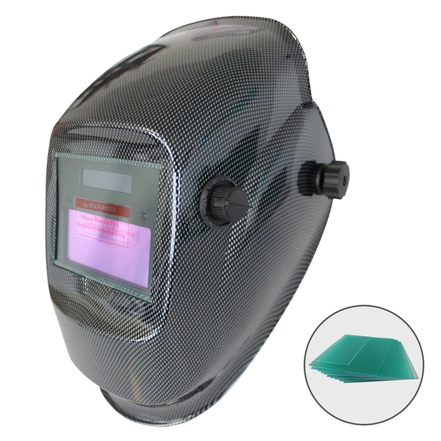 Casco per saldatura automatico solare maschera di saldatura casco protettivo con lenti di ricambio comodo