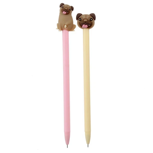 Mopps der Mops Hund feine Spitze Kugelschreiber Kuli (pro Stück)