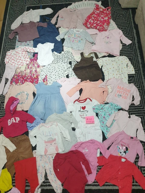 (R12) Bundle Of Baby Girl Clothes 0-3-6months Cheap- NEXT PRIMARK GEORGE BLUEZOO