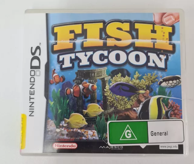 Fish Tycoon Nintendo DS *Case & Manual Only* No Game + Free Tracked Postage