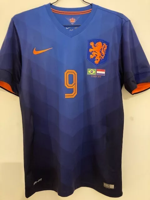 Maillot Holland Pays Bas Match Details Shirt 2014 Trikot  Camiseta V.Persie 9