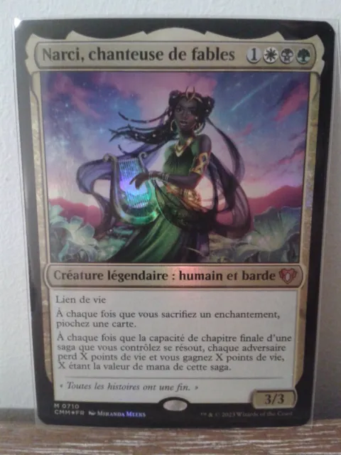 MTG - Narci, Fable Singer (V.1) / Commander Masters: Extras / FOIL / NM / VF