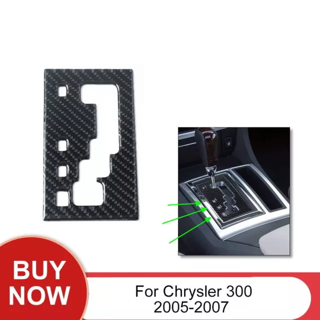 Carbon Fiber Gear Shift Panel Innenraum Aufkleber Trim für Chrysler 300C 2005-07