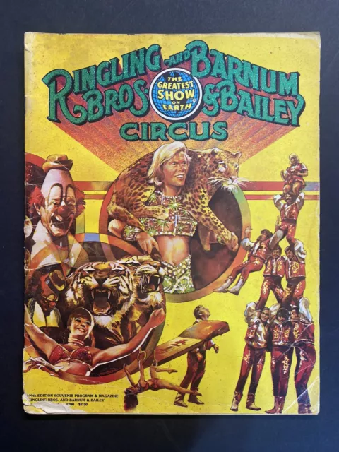 1980 109th Ed. Ringling Bros. Barnum & Bailey Circus Program w/o Poster VINTAGE