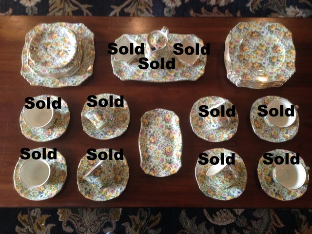 $REDUCED$ Remaining Rare Royal Winton Chintz Bedale Tea / Desert Pieces