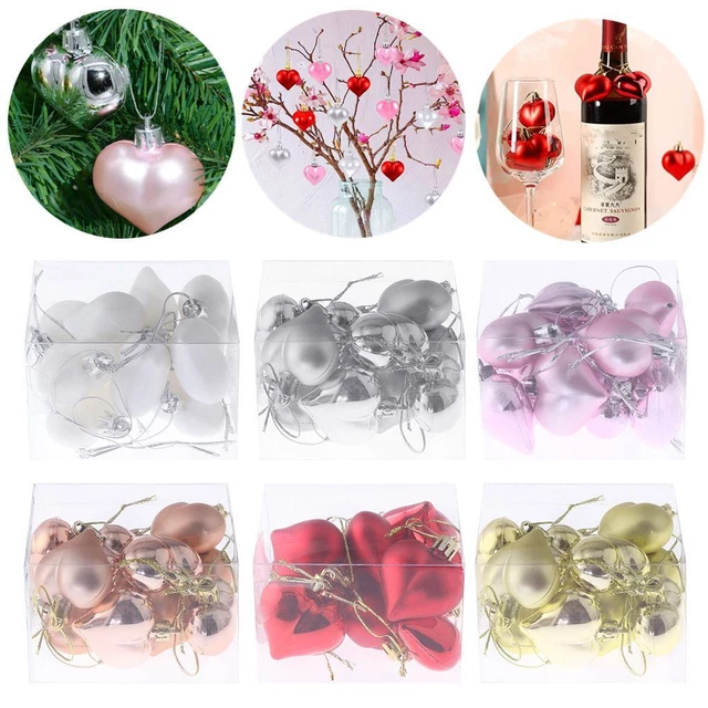 Heart Baubles Christmas Ornament Christmas Tree Pendant Valentine's Day
