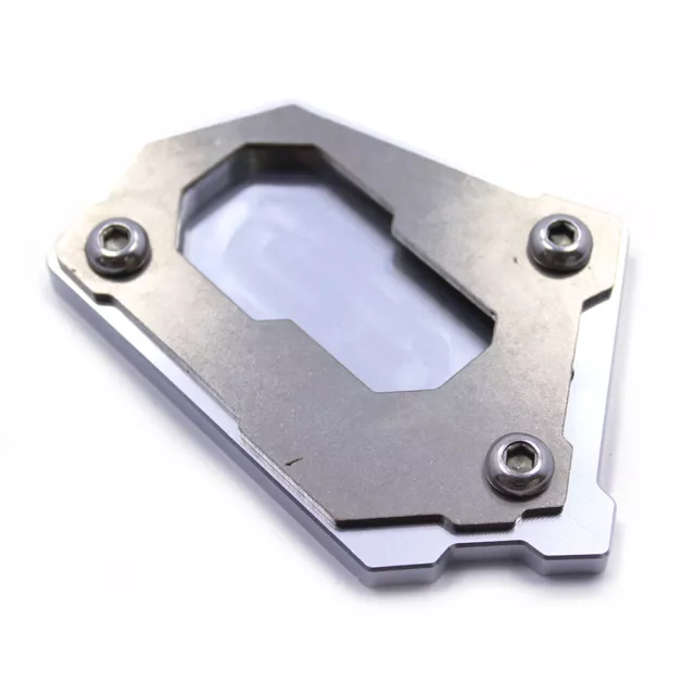 For BMW R1200GS LC ADV R1250GS CNC Kickstand Side Stand Enlarger Plate Silver