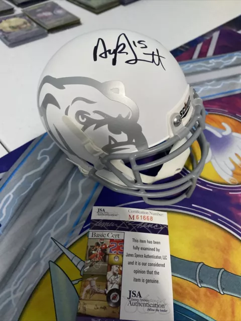 Miss State Mini Helmet Signed Dak Prescott. JSA Authenticated.