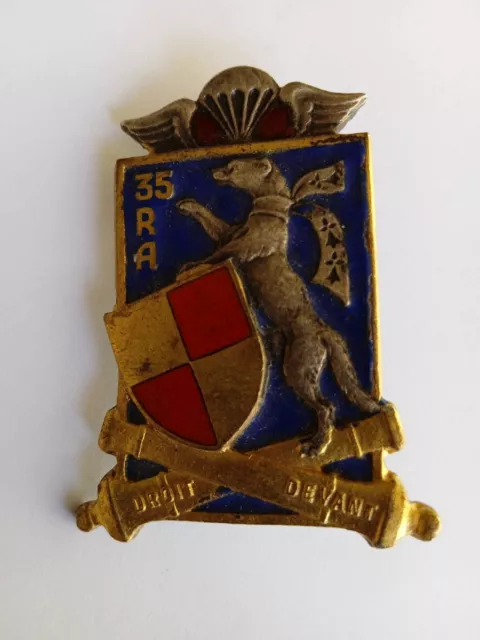 Insigne pucelle 35° Régiment d'Artillerie drago Paris (Parachutiste)