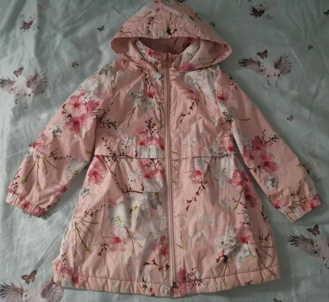 Ted Baker Girl's Floral blossom print coat size 3-4 years