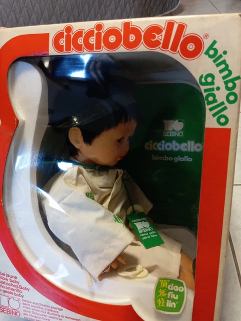 Poupée Cicciobello Bimbo Giallo Cinese Vintage - Années 70, Marque Sebino, Occasion