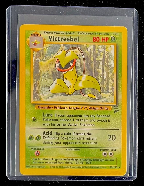VICTREEBEL POKEMON CARD 2000 2nd base set 32/130 RARE $3.99 - PicClick CA