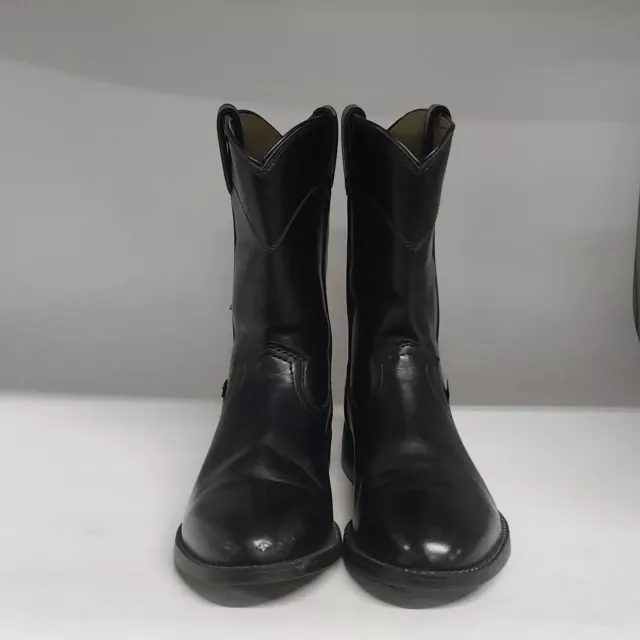 JUSTIN BASICS ROPER Western Boot Black Mens Size 10.5 Medium $60.44 ...