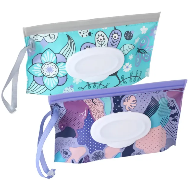 2 Pack Baby Wipe Dispenser,Reusable Portable Wipe Holder,Baby Wipes Container,Tn